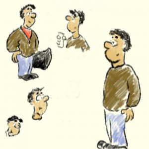 Character concept art for Bob, one of the main characters.