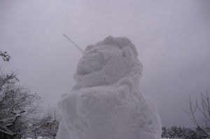 The snow woman from another angle